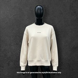 PIRAL Sweatshirt L Cream Anarchy In Princessland Y2K Punk God Save The Princess